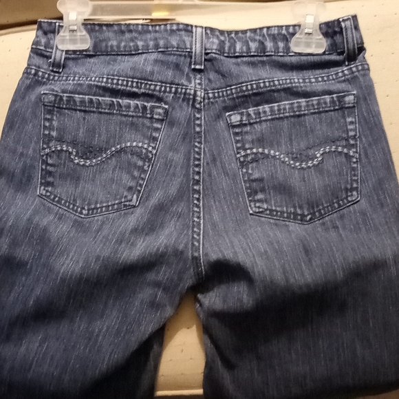 Saint John's Bay SJB Boot Cut Size 4 Long Dark Wash Jeans Fall Winter Wa… - Picture 8 of 12